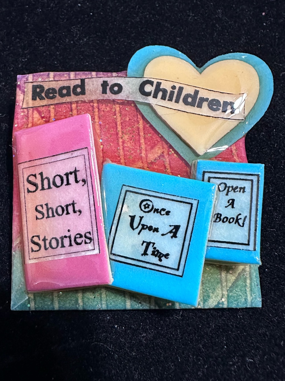 Lucinda brooch, short stories multi color